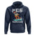 Mele Kalikimaka Hoodie Santa Water Skiing Summer Beach Hawaiian Christmas In July - Wonder Print Shop