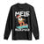 Mele Kalikimaka Long Sleeve Shirt Santa Water Skiing Summer Beach Hawaiian Christmas In July - Wonder Print Shop