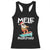 Mele Kalikimaka Racerback Tank Top Santa Water Skiing Summer Beach Hawaiian Christmas In July - Wonder Print Shop