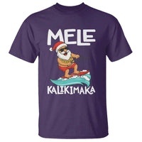 Mele Kalikimaka T Shirt Santa Water Skiing Summer Beach Hawaiian Christmas In July - Wonder Print Shop