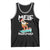 Mele Kalikimaka Tank Top Santa Water Skiing Summer Beach Hawaiian Christmas In July - Wonder Print Shop