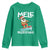 Mele Kalikimaka Youth Sweatshirt Santa Water Skiing Summer Beach Hawaiian Christmas In July - Wonder Print Shop
