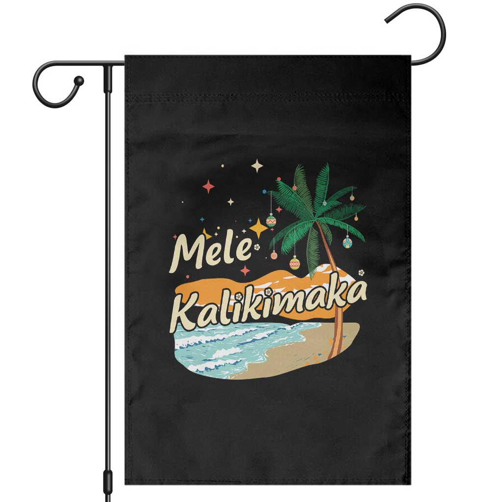 Retro Christmas In July Summer Beach Hawaii Garden Flag Mele Kalikimaka - Wonder Print Shop