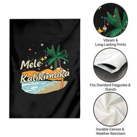 Retro Christmas In July Summer Beach Hawaii Garden Flag Mele Kalikimaka - Wonder Print Shop