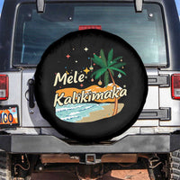 Retro Christmas In July Summer Beach Hawaii Spare Tire Cover Mele Kalikimaka - Wonder Print Shop