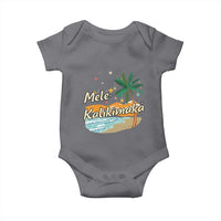 Retro Christmas In July Summer Beach Hawaii Baby Onesie Mele Kalikimaka - Wonder Print Shop