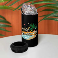 Retro Christmas In July Summer Beach Hawaii 4 in 1 Can Cooler Tumbler Mele Kalikimaka - Wonder Print Shop