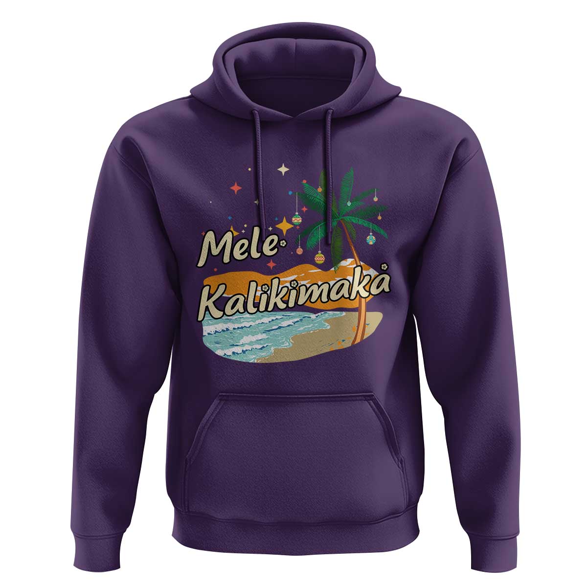 Retro Christmas In July Summer Beach Hawaii Hoodie Mele Kalikimaka - Wonder Print Shop