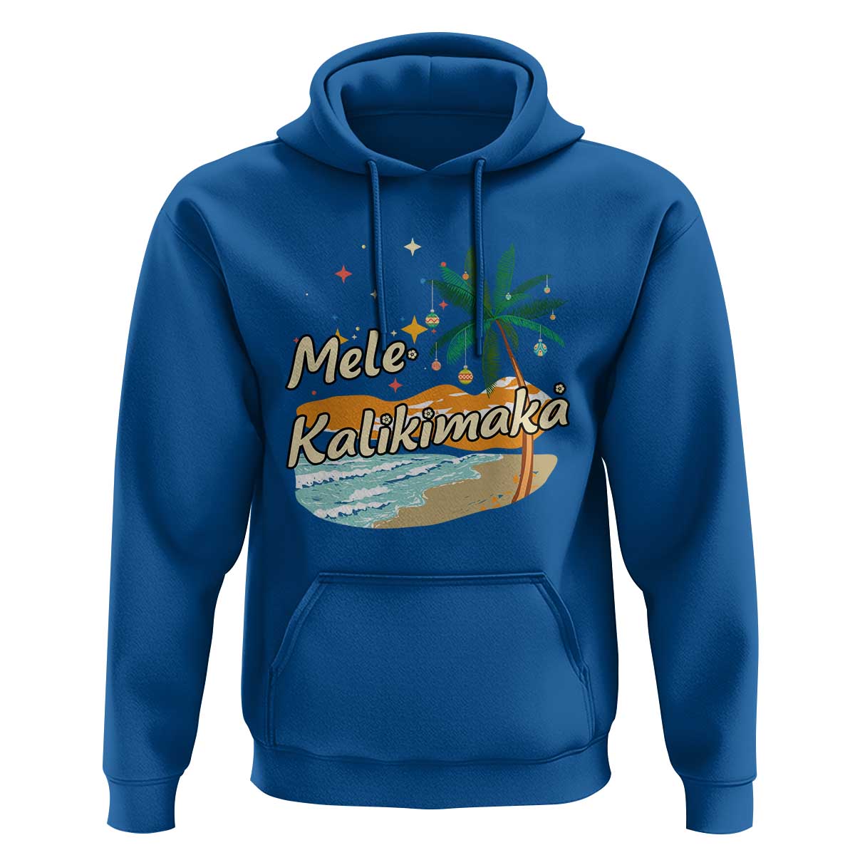 Retro Christmas In July Summer Beach Hawaii Hoodie Mele Kalikimaka - Wonder Print Shop
