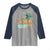 Retro Christmas In July Summer Beach Hawaii Raglan Shirt Mele Kalikimaka - Wonder Print Shop