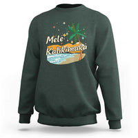 Retro Christmas In July Summer Beach Hawaii Sweatshirt Mele Kalikimaka - Wonder Print Shop