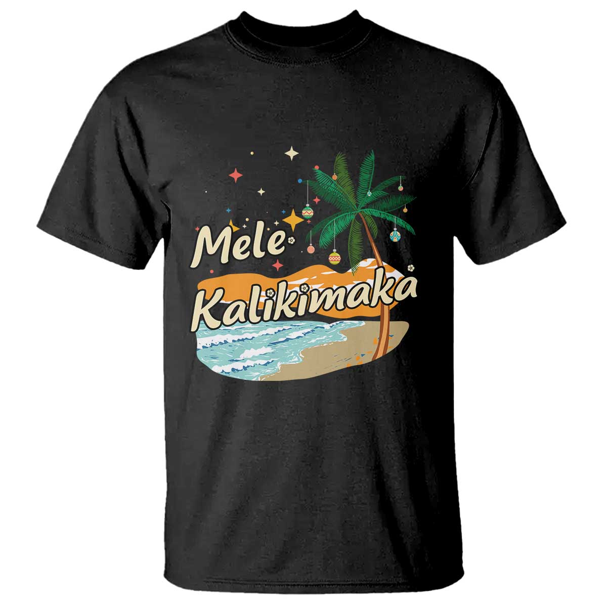 Retro Christmas In July Summer Beach Hawaii T Shirt Mele Kalikimaka - Wonder Print Shop