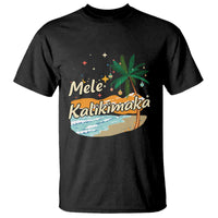 Retro Christmas In July Summer Beach Hawaii T Shirt Mele Kalikimaka - Wonder Print Shop