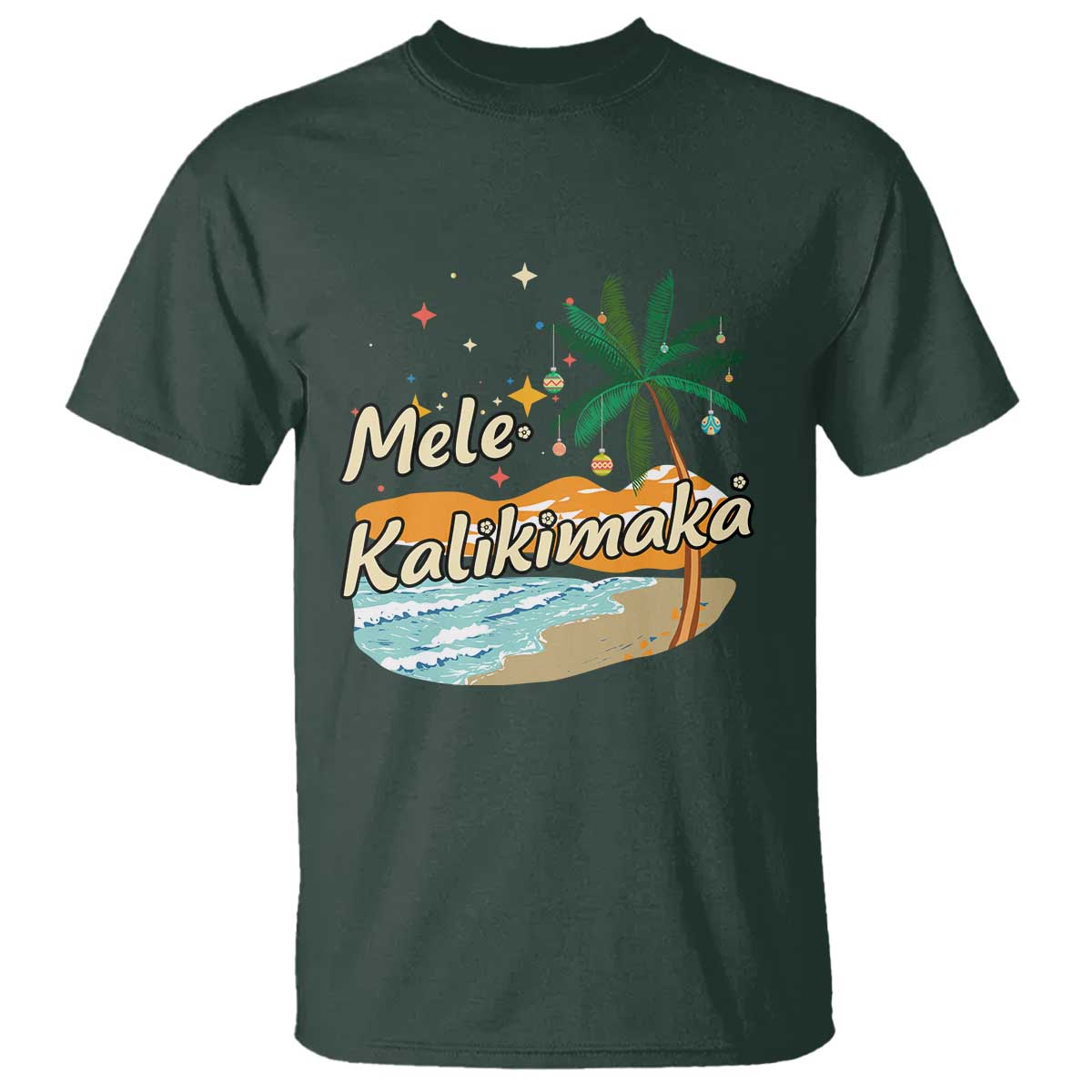 Retro Christmas In July Summer Beach Hawaii T Shirt Mele Kalikimaka - Wonder Print Shop