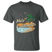 Retro Christmas In July Summer Beach Hawaii T Shirt Mele Kalikimaka - Wonder Print Shop