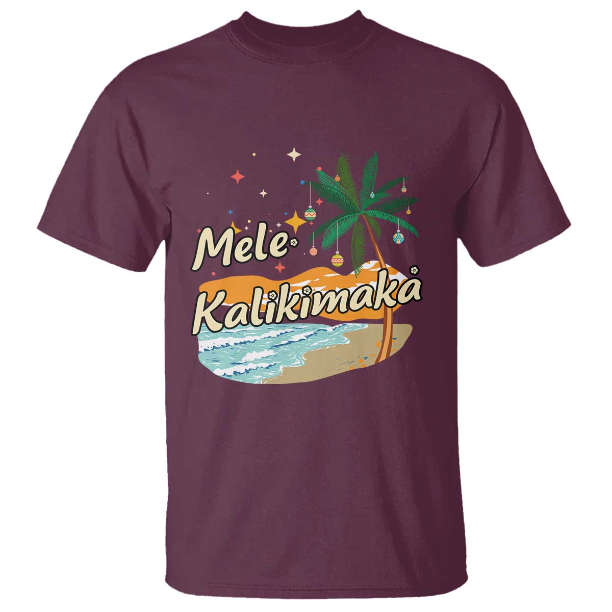 Retro Christmas In July Summer Beach Hawaii T Shirt Mele Kalikimaka - Wonder Print Shop