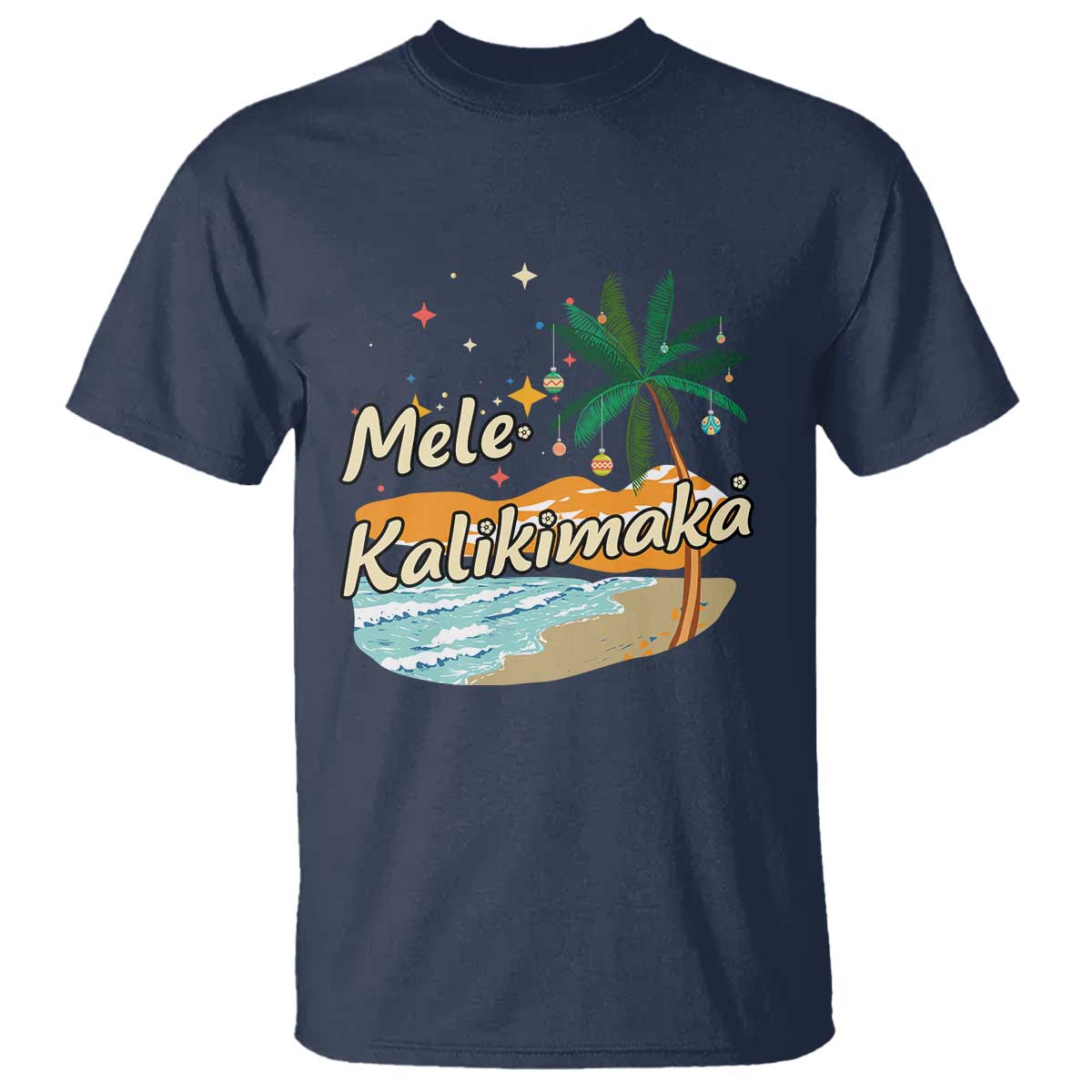 Retro Christmas In July Summer Beach Hawaii T Shirt Mele Kalikimaka - Wonder Print Shop