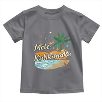 Retro Christmas In July Summer Beach Hawaii Toddler T Shirt Mele Kalikimaka - Wonder Print Shop