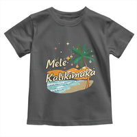 Retro Christmas In July Summer Beach Hawaii Toddler T Shirt Mele Kalikimaka - Wonder Print Shop