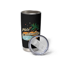 Retro Christmas In July Summer Beach Hawaii Tumbler Cup Mele Kalikimaka - Wonder Print Shop