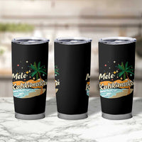 Retro Christmas In July Summer Beach Hawaii Tumbler Cup Mele Kalikimaka - Wonder Print Shop