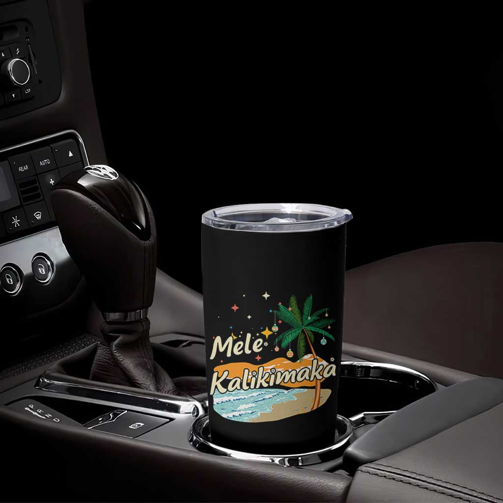Retro Christmas In July Summer Beach Hawaii Tumbler Cup Mele Kalikimaka - Wonder Print Shop