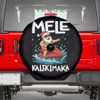 Mele Kalikimaka Hawaiian Christmas Spare Tire Cover Funny Santa Jet Ski Summer Beach Xmas In July - Wonder Print Shop