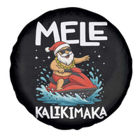 Mele Kalikimaka Hawaiian Christmas Spare Tire Cover Funny Santa Jet Ski Summer Beach Xmas In July - Wonder Print Shop