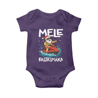 Mele Kalikimaka Hawaiian Christmas Baby Onesie Funny Santa Jet Ski Summer Beach Xmas In July - Wonder Print Shop