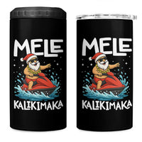 Mele Kalikimaka Hawaiian Christmas 4 in 1 Can Cooler Tumbler Funny Santa Jet Ski Summer Beach Xmas In July - Wonder Print Shop