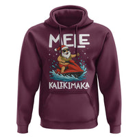 Mele Kalikimaka Hawaiian Christmas Hoodie Funny Santa Jet Ski Summer Beach Xmas In July - Wonder Print Shop