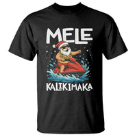 Mele Kalikimaka Hawaiian Christmas T Shirt Funny Santa Jet Ski Summer Beach Xmas In July - Wonder Print Shop