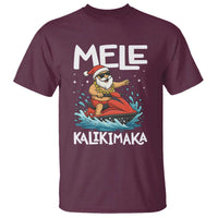 Mele Kalikimaka Hawaiian Christmas T Shirt Funny Santa Jet Ski Summer Beach Xmas In July - Wonder Print Shop