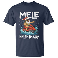 Mele Kalikimaka Hawaiian Christmas T Shirt Funny Santa Jet Ski Summer Beach Xmas In July - Wonder Print Shop