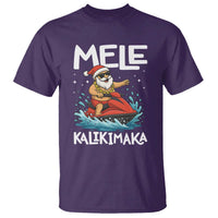 Mele Kalikimaka Hawaiian Christmas T Shirt Funny Santa Jet Ski Summer Beach Xmas In July - Wonder Print Shop