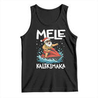 Mele Kalikimaka Hawaiian Christmas Tank Top Funny Santa Jet Ski Summer Beach Xmas In July - Wonder Print Shop