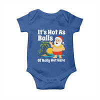 Funny Christmas In July Baby Onesie Hot As Balls Santa Summer Party - Wonder Print Shop