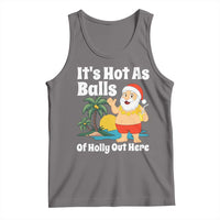 Funny Christmas In July Tank Top Hot As Balls Santa Summer Party - Wonder Print Shop