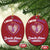 Domestic Violence Awareness Christmas Ornament Purple Ribbon Support Survivor - Wonder Print Shop
