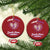 Domestic Violence Awareness Christmas Ornament Purple Ribbon Support Survivor - Wonder Print Shop