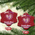 Domestic Violence Awareness Christmas Ornament Purple Ribbon Support Survivor - Wonder Print Shop
