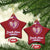 Domestic Violence Awareness Christmas Ornament Purple Ribbon Support Survivor - Wonder Print Shop