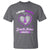 Domestic Violence Awareness T Shirt Purple Ribbon Support Survivor - Wonder Print Shop