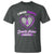 Domestic Violence Awareness T Shirt Purple Ribbon Support Survivor - Wonder Print Shop