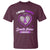 Domestic Violence Awareness T Shirt Purple Ribbon Support Survivor - Wonder Print Shop