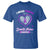 Domestic Violence Awareness T Shirt Purple Ribbon Support Survivor - Wonder Print Shop