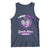 Domestic Violence Awareness Tank Top Purple Ribbon Support Survivor - Wonder Print Shop