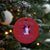 Domestic Violence Awareness Christmas Ornament Halloween October Wear Purple Ghost - Wonder Print Shop