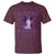 Domestic Violence Awareness T Shirt Halloween October Wear Purple Ghost - Wonder Print Shop