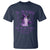 Domestic Violence Awareness T Shirt Halloween October Wear Purple Ghost - Wonder Print Shop